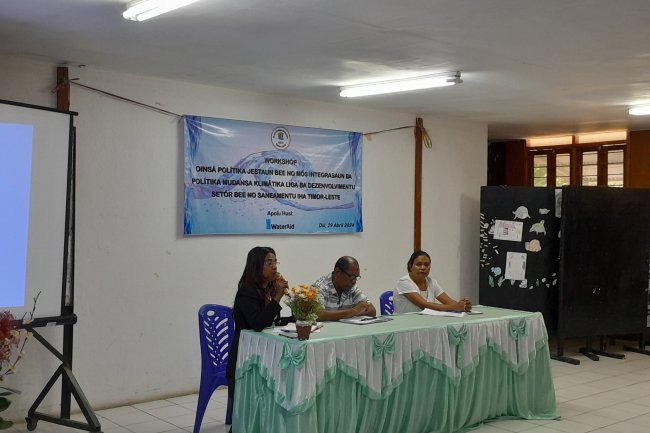 POLÍTIKA JESTAUN BEE NO MÓS INTEGRASAUN BA POLÍTIKA MUDANSA KLIMÁTIKA LIGA BA DEZENVOLVIMENTU SETÓR BEE NO SANEAMENTU IHA TIMOR-LESTE