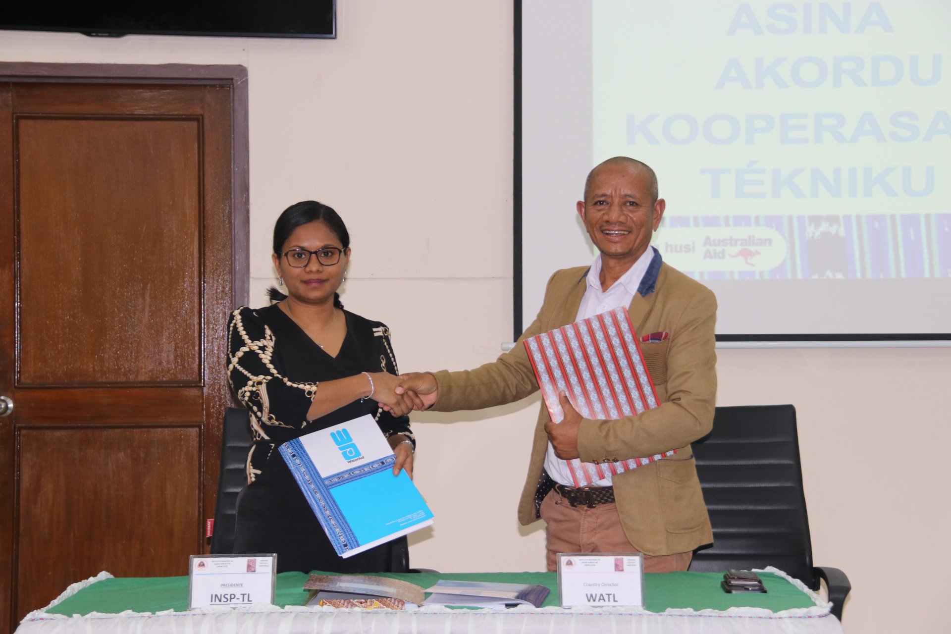 WaterAid Timor-Leste signed a technical cooperation agreement with the INSPTL