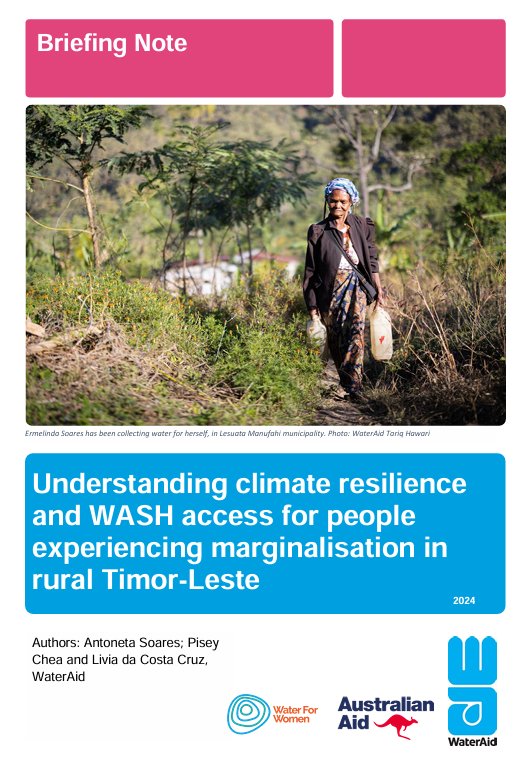 WASH climate inequalities Timor-Leste 2024