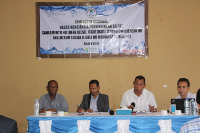 (PN-BESI-TL) realized a national seminar activity with the theme “Raising Public Awareness on Water, Sanitation and Hygiene (BESI)