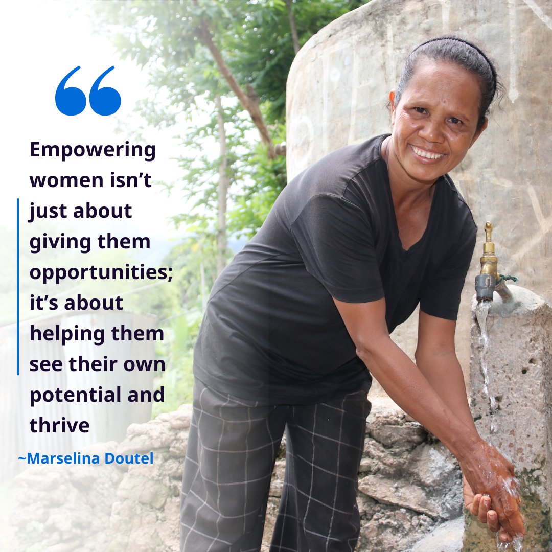 Breaking Ceilings: Marselina's Journey as a Female Leader in Community Water Management